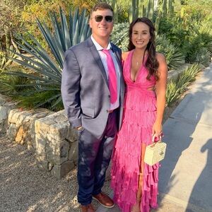 Lulu's Pink Maxi Dress